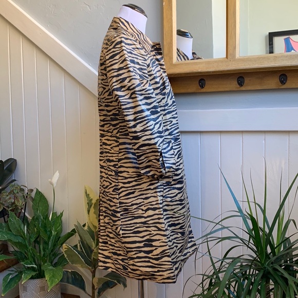 Macy’s I.N.C Safari Tiger Print Coat - Picture 5 of 16